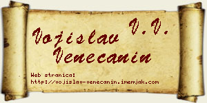 Vojislav Venečanin vizit kartica